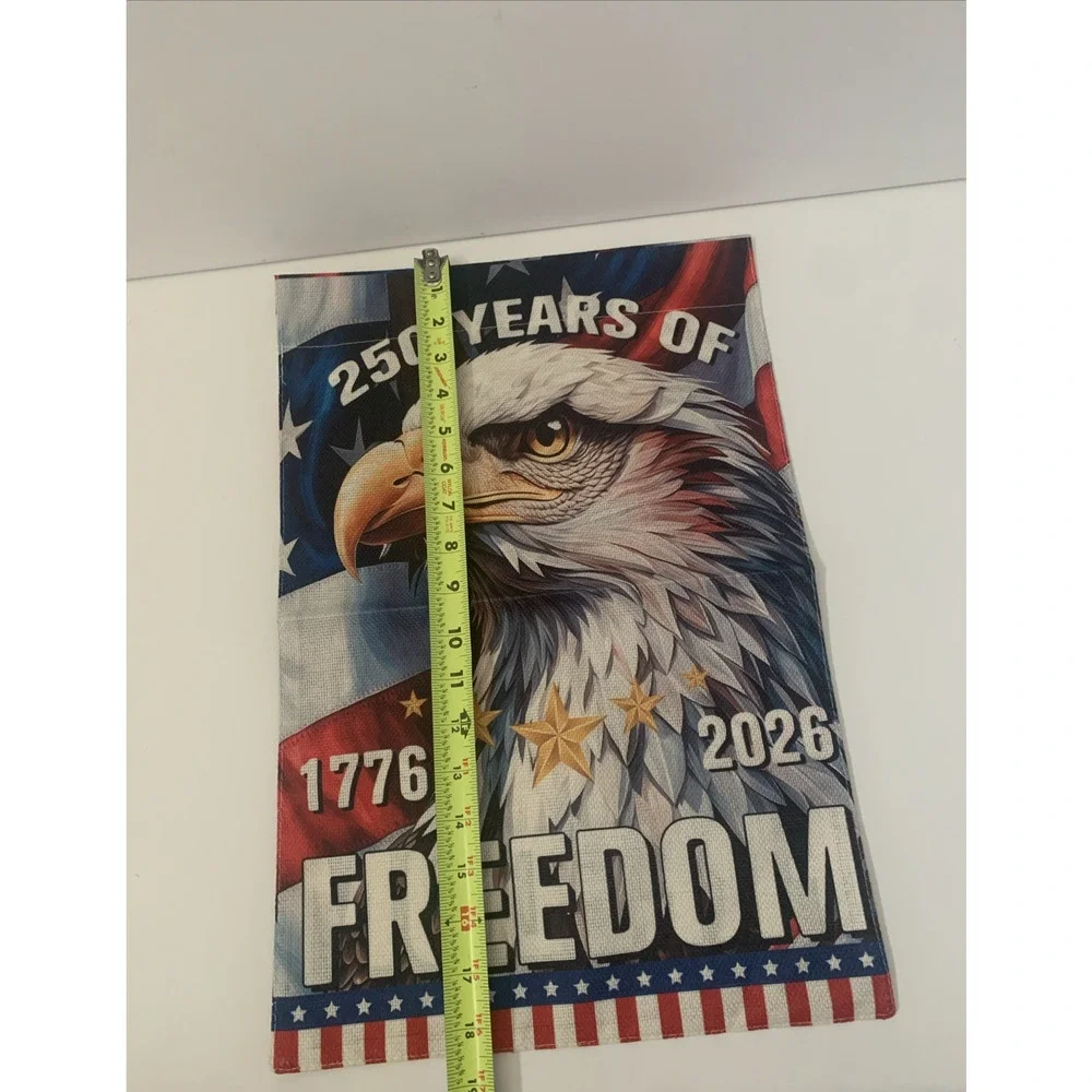 250th Anniversary Garden Flag Celebrating the USA's 1776-2026 Freedom 12''x 18''